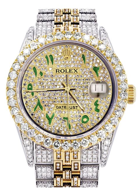 rolex watch iced out